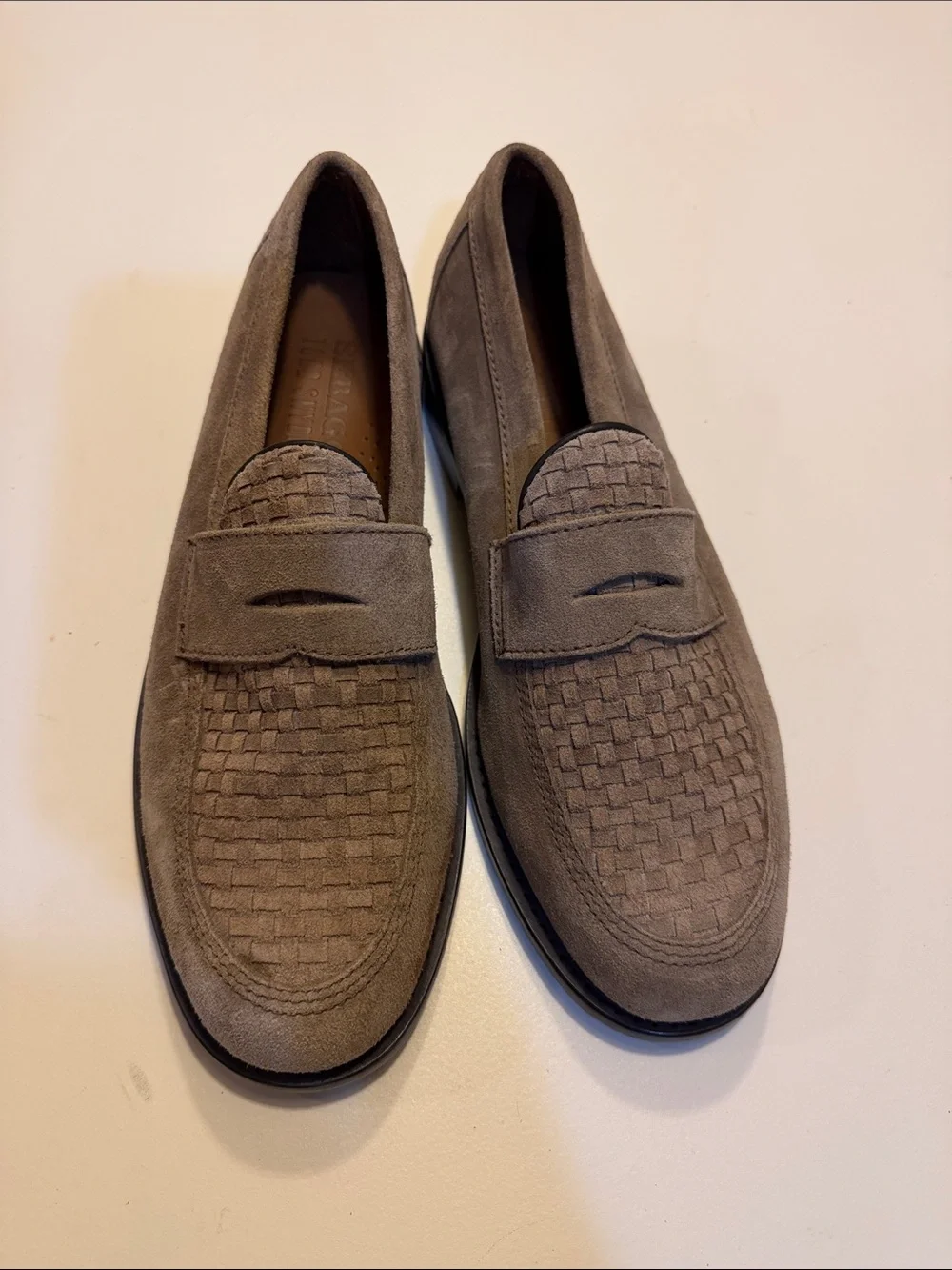 Todd Snyder Sebago grey suede loafers Sz 10.  New/Flawed SEE PICTURES. Tub7